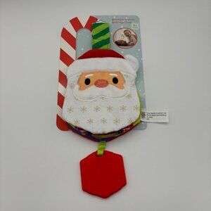 Sunny Days Baby Toddler Christmas SANTA Crinkle Book Teether Toy Multi Texture